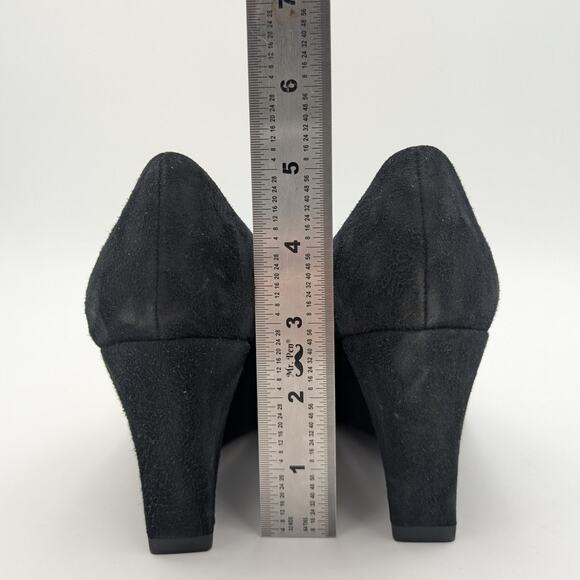 $315 Aquatalia Posie Water Repellent Pointed Toe Wedge Pump Women's Size US6.5M - Picture 4 of 8
